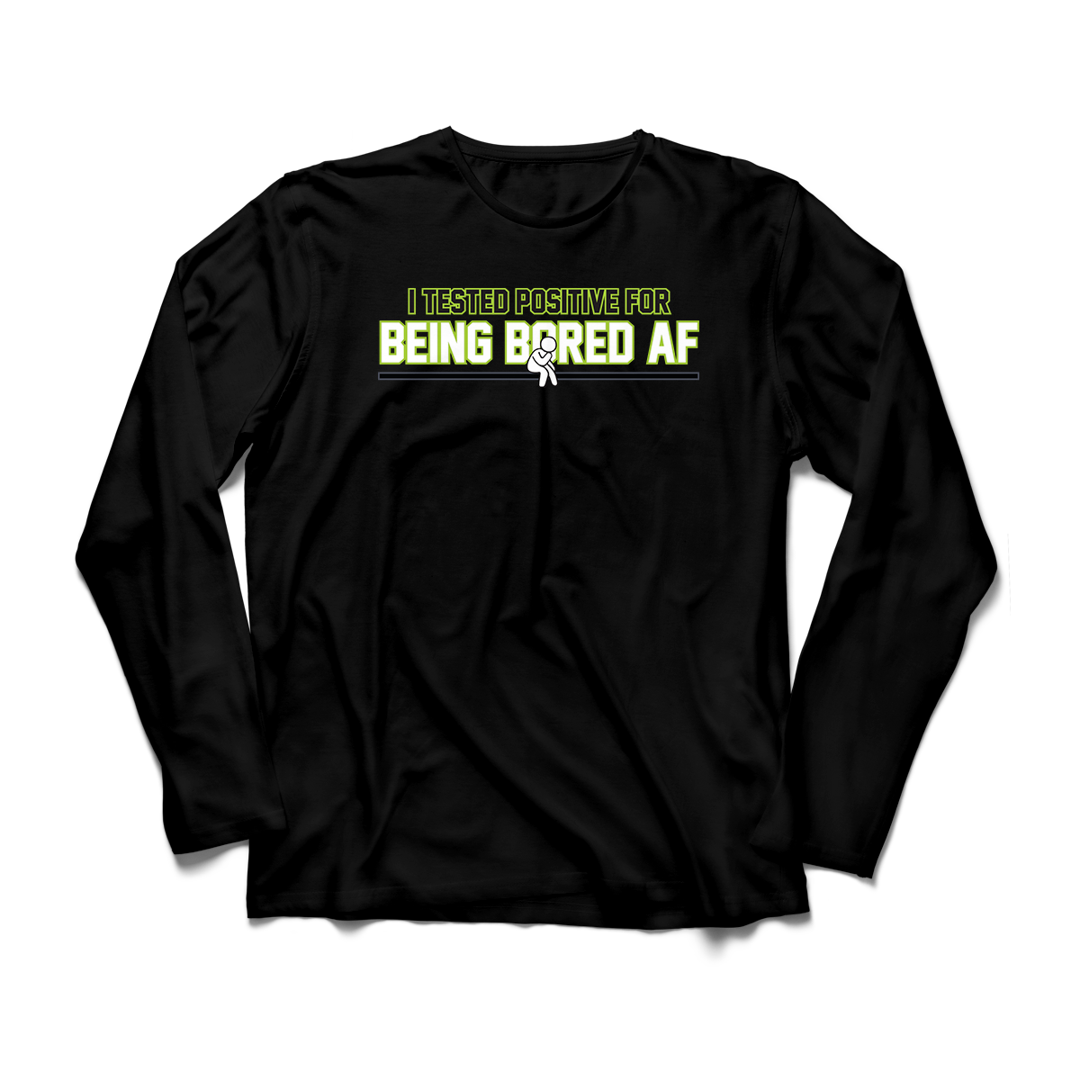 'Tested Bored' in Neon 4 CW Men's Comfort Long Sleeve