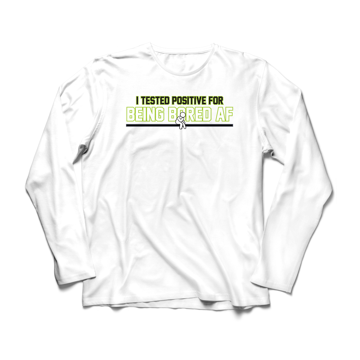 'Tested Bored' in Neon 4 CW Men's Comfort Long Sleeve