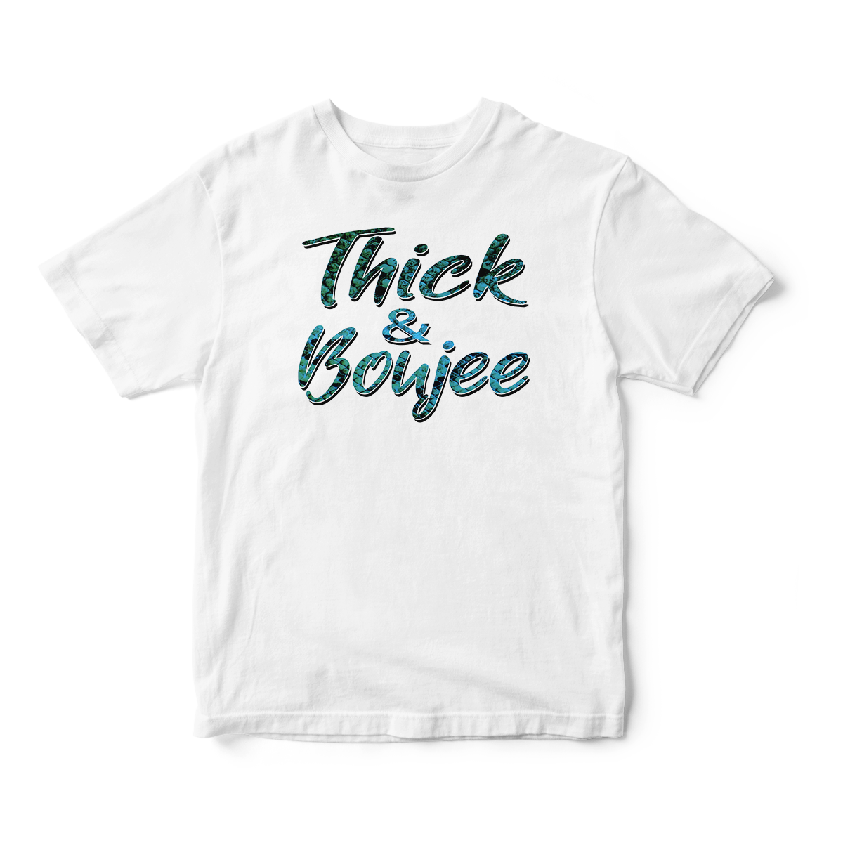 Thick & Boujee in Blue Short Sleeve Tee