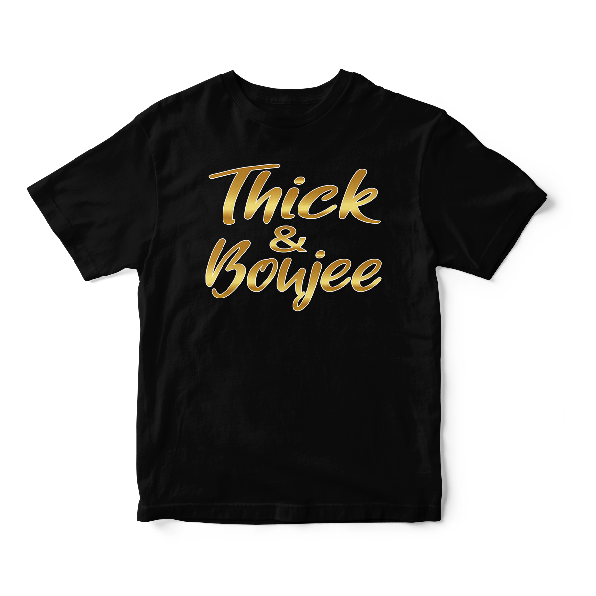 Thick & Boujee in Gold Short Sleeve Tee