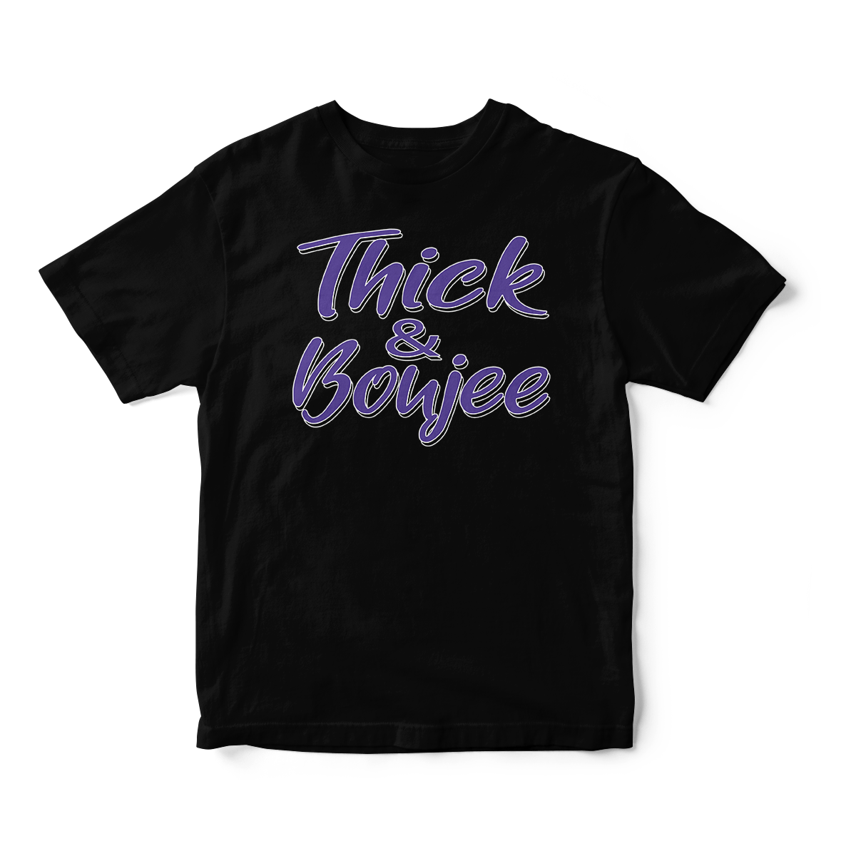 Thick & Boujee in Purple Short Sleeve Tee