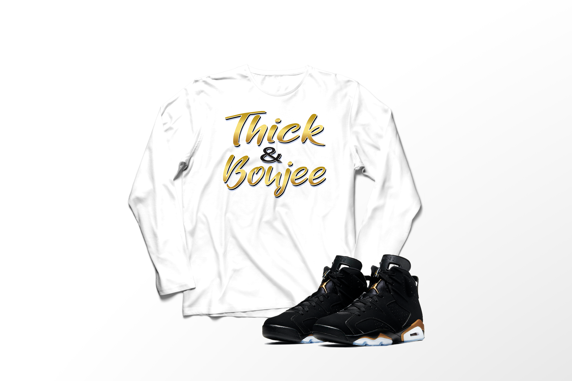 'Thick & Boujee' in DMP CW Men's Comfort Long Sleeve