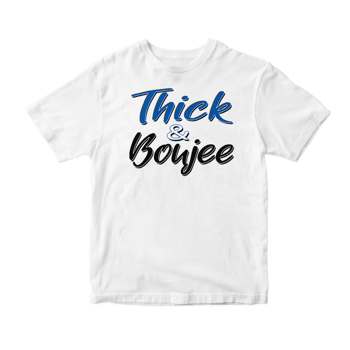 'Thick & Boujee' in Game Royal CW Unisex Short Sleeve Tee