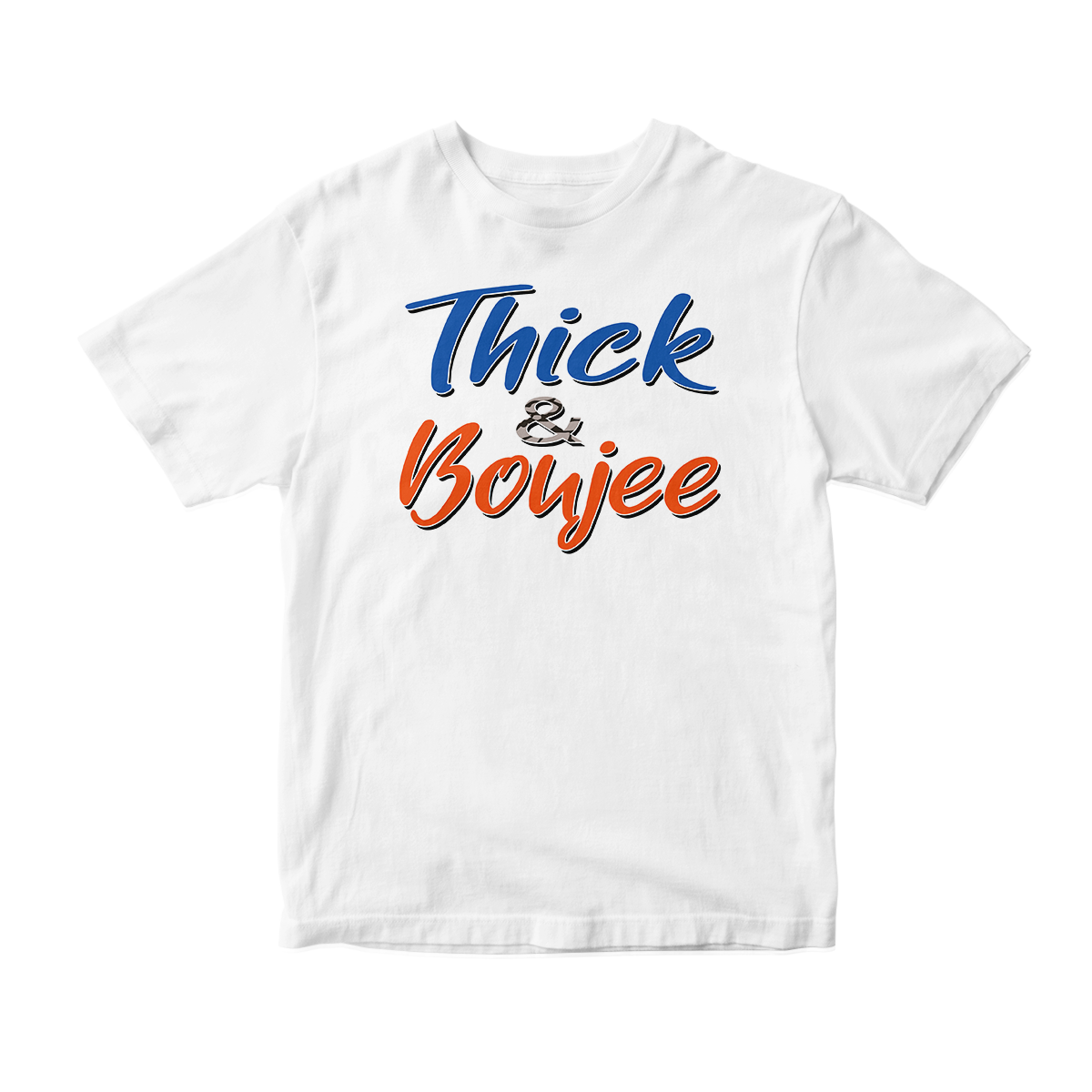 'Thick & Boujee' in Knicks CW Unisex Short Sleeve Tee
