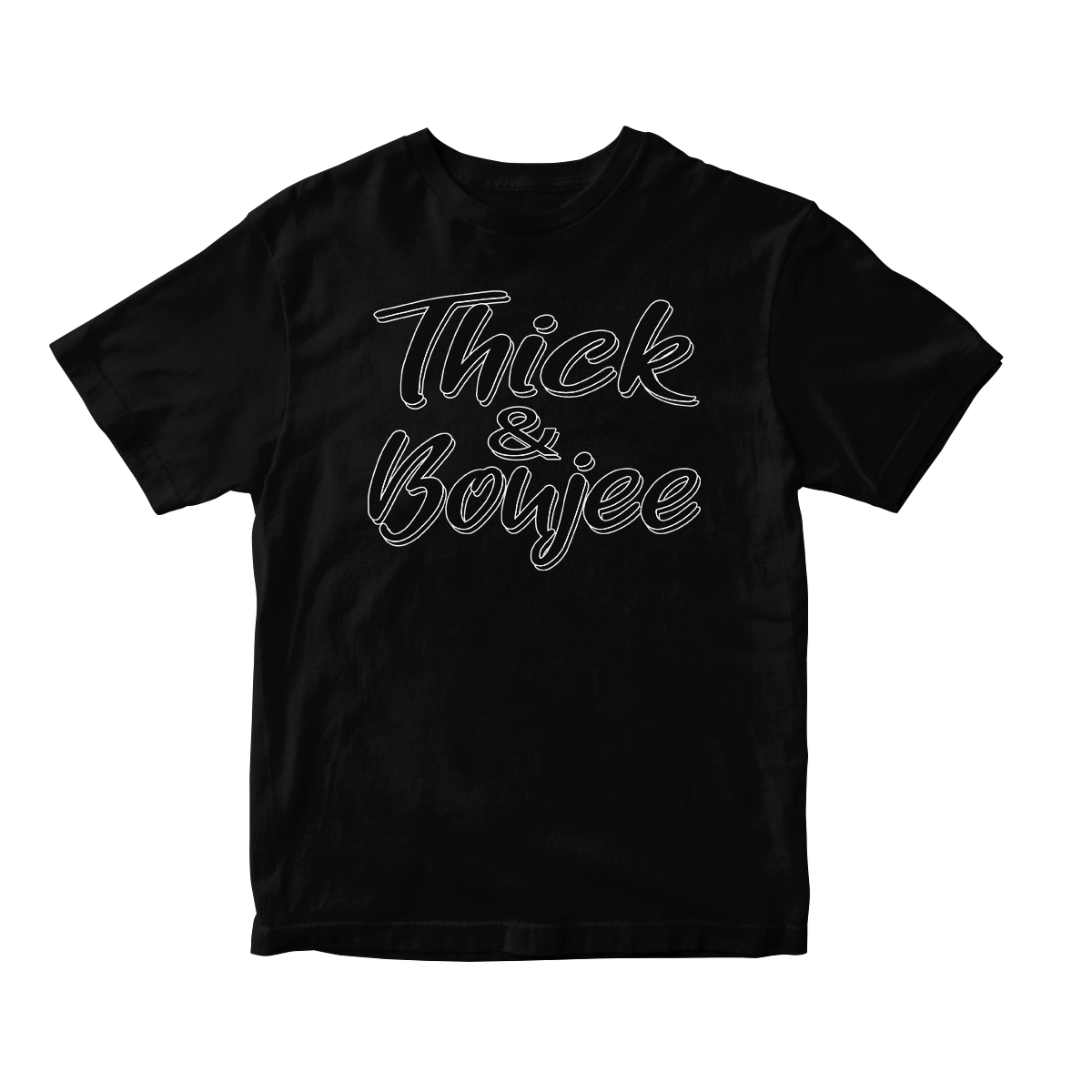 Thick & Boujee in B&W  Short Sleeve Tee