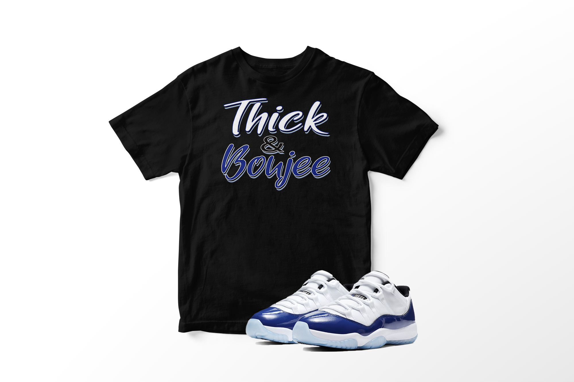 'Thick & Boujee' in Concord Sketch CW Short Sleeve Tee