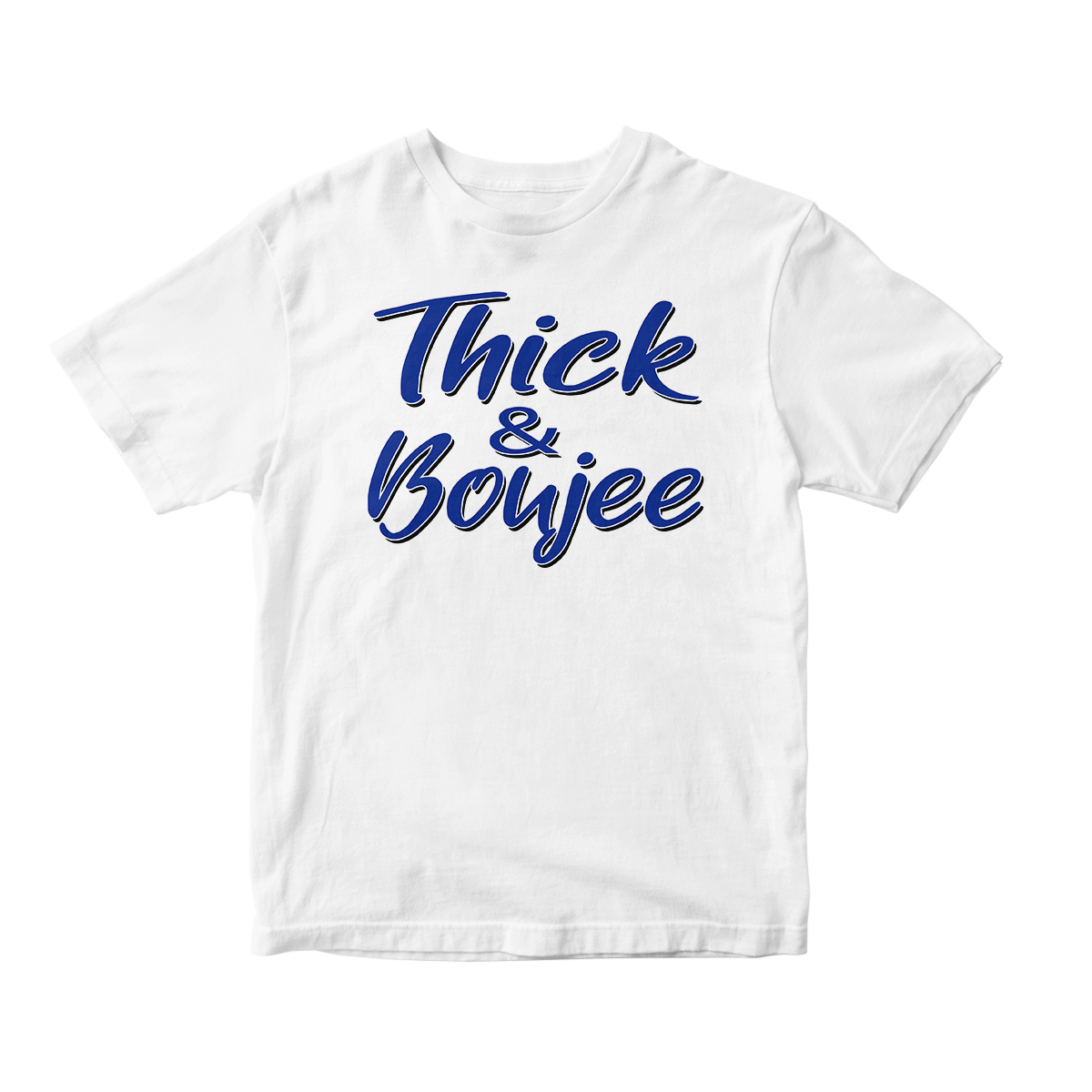 Thick & Boujee in Royal Blue Short Sleeve Tee