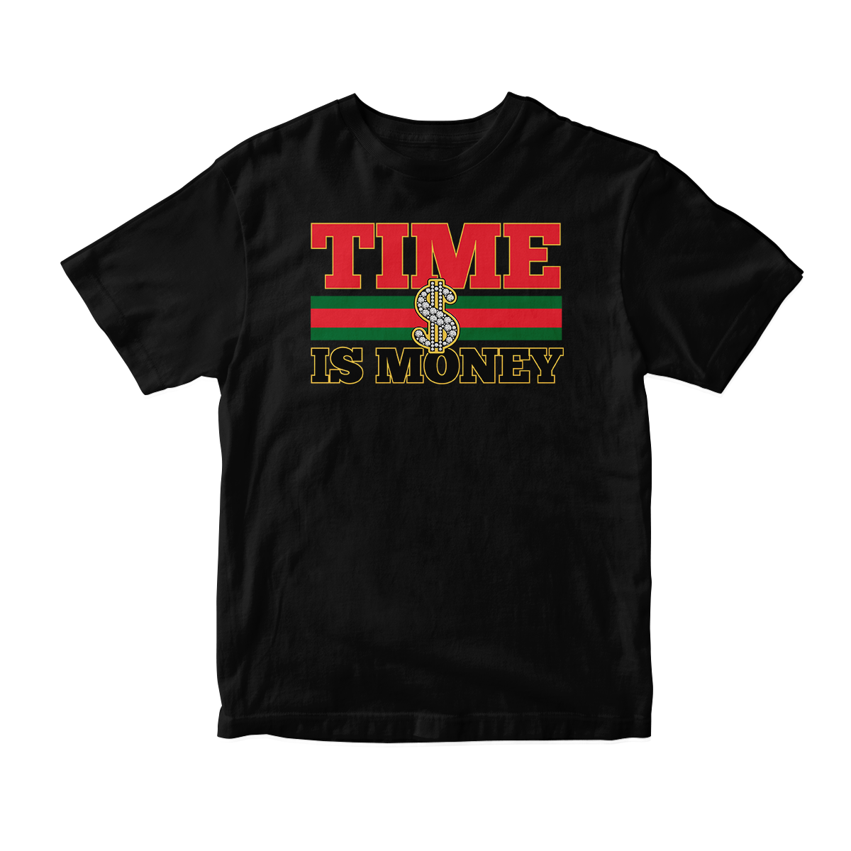 'Time Is Money' in Bred 11 CW Short Sleeve Tee
