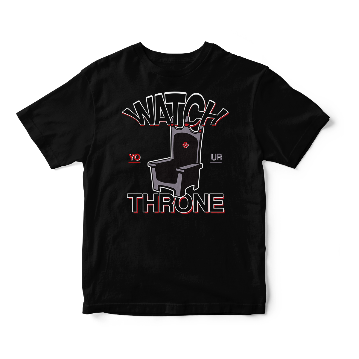 Watch Your Throne in Red Short Sleeve Tee
